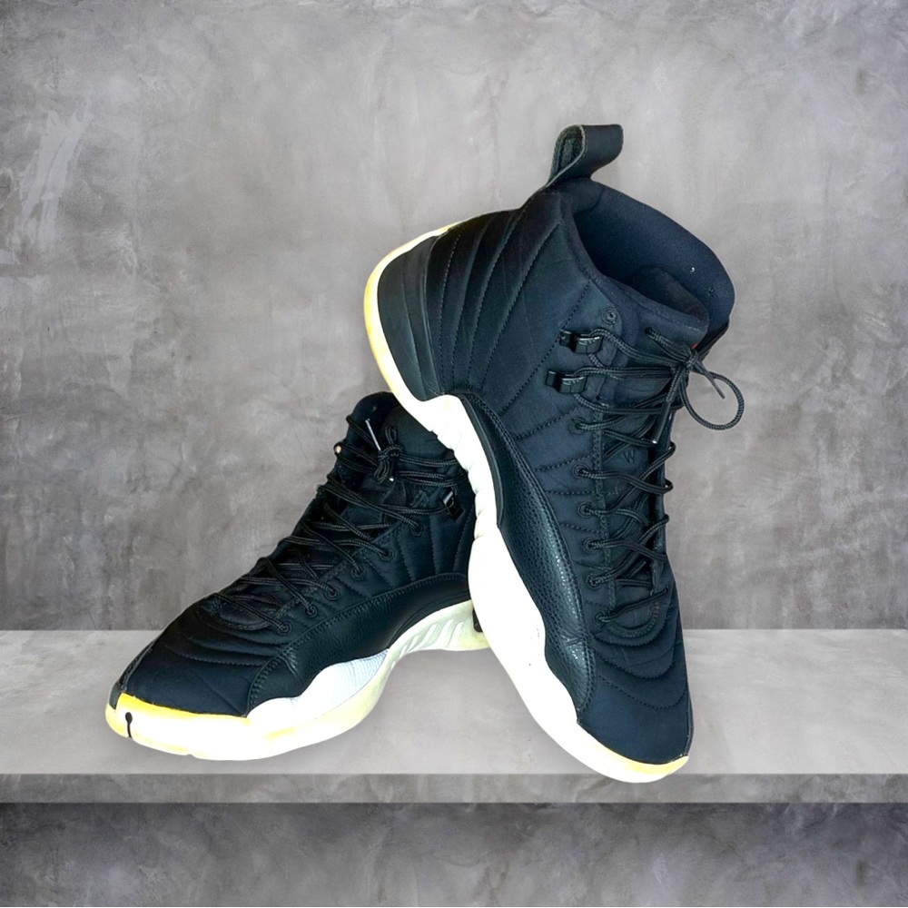 Nike Air Jordan 12 Retro Nylon Black - Size 12 - Picture 1 of 14